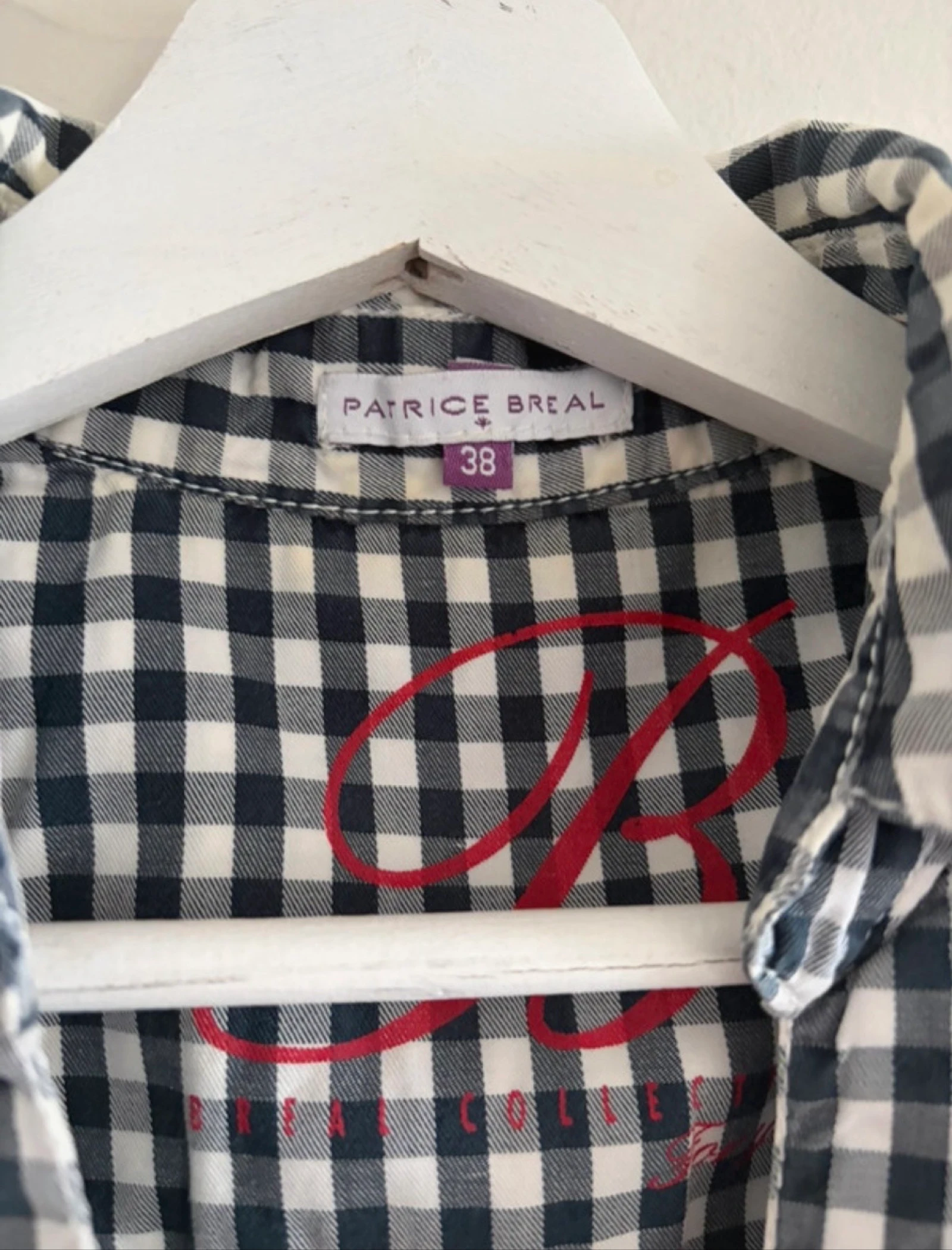 Blusa - camisa sem mangas vichy vintage tamanho 38 – photo 3